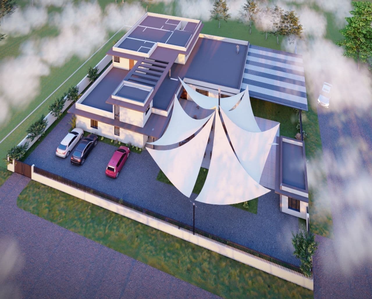 A premium architecture portfolio experience that fills the screen.